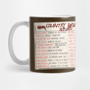 Country Drinking Songs Cassette Mix Tape Mug